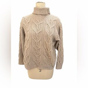 Hillary Rohde Handknit Cashmere fisherman sweater size medium